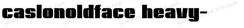 caslonoldface heavy字体转换